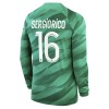 Original Fußballtrikot Paris Saint-Germain 2023-24 Sergio Rico 16 Torwart Heimtrikot Langarm Für Herren